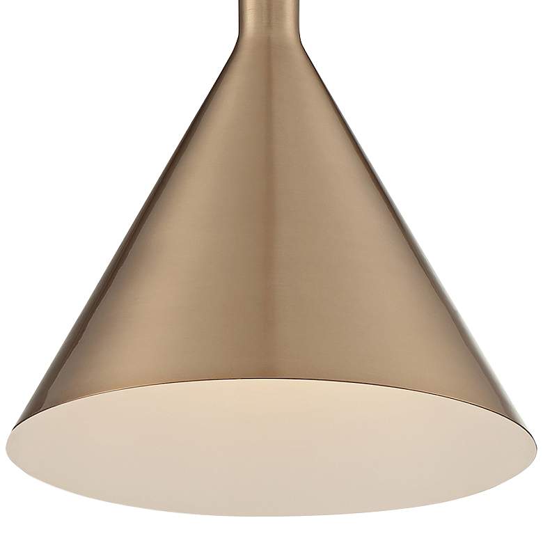 Image 2 Lightcap; 1 Light; Large Pendant Fixture; Burnished Brass Finish more views