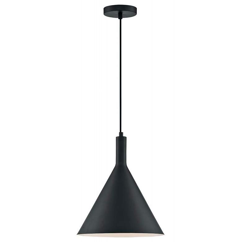 Image 3 Lightcap; 1 Light; Large Pendant Fixture; Matte Black Finish more views