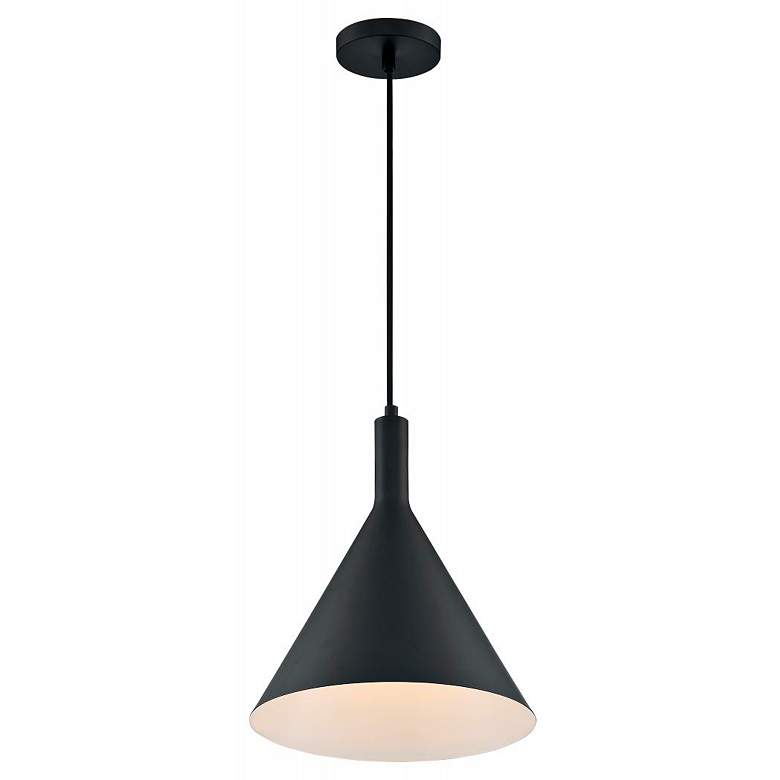 Image 4 Lightcap; 1 Light; Large Pendant Fixture; Matte Black Finish more views