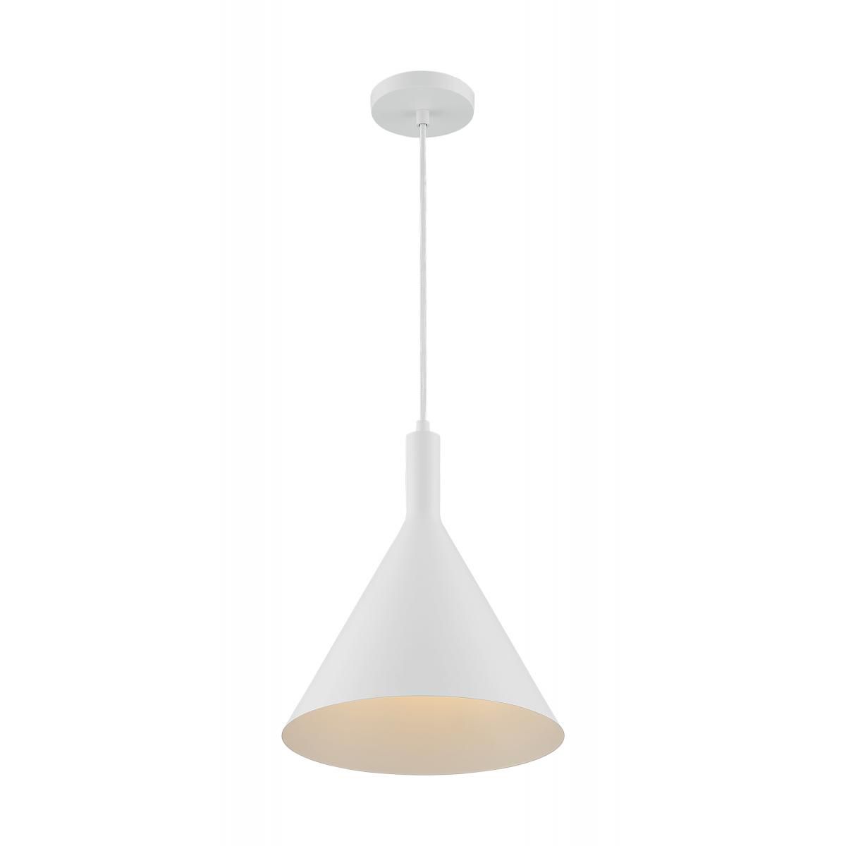 Image 2 Lightcap; 1 Light; Large Pendant Fixture; Matte White Finish more views