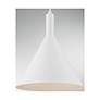 3_Lightcap; 1 Light; Large Pendant Fixture; Matte White Finish more views