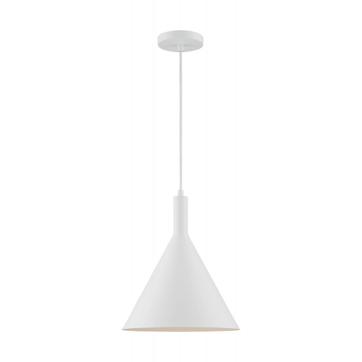 Image 4 Lightcap; 1 Light; Large Pendant Fixture; Matte White Finish more views