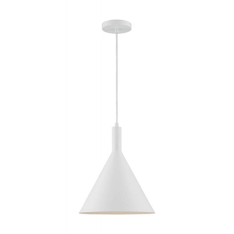 Image 4 Lightcap; 1 Light; Large Pendant Fixture; Matte White Finish more views