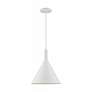 4_Lightcap; 1 Light; Large Pendant Fixture; Matte White Finish more views