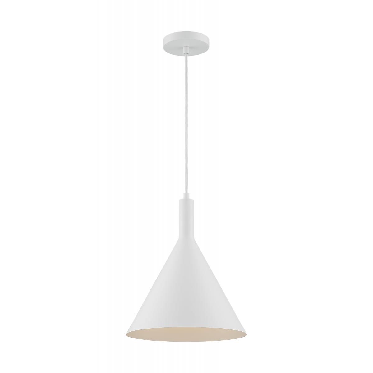 Image 5 Lightcap; 1 Light; Large Pendant Fixture; Matte White Finish more views