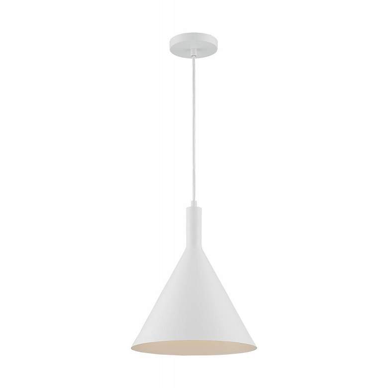 Image 5 Lightcap; 1 Light; Large Pendant Fixture; Matte White Finish more views