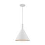5_Lightcap; 1 Light; Large Pendant Fixture; Matte White Finish more views