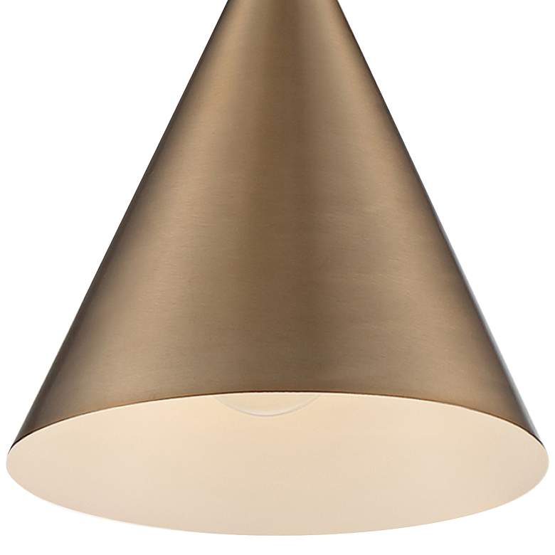 Image 2 Lightcap; 1 Light; Small Pendant Fixture; Burnished Brass Finish more views