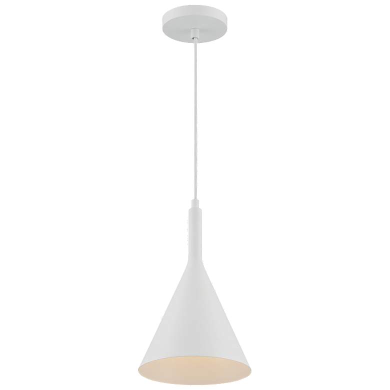 Image 1 Lightcap; 1 Light; Small Pendant Fixture; Matte White Finish