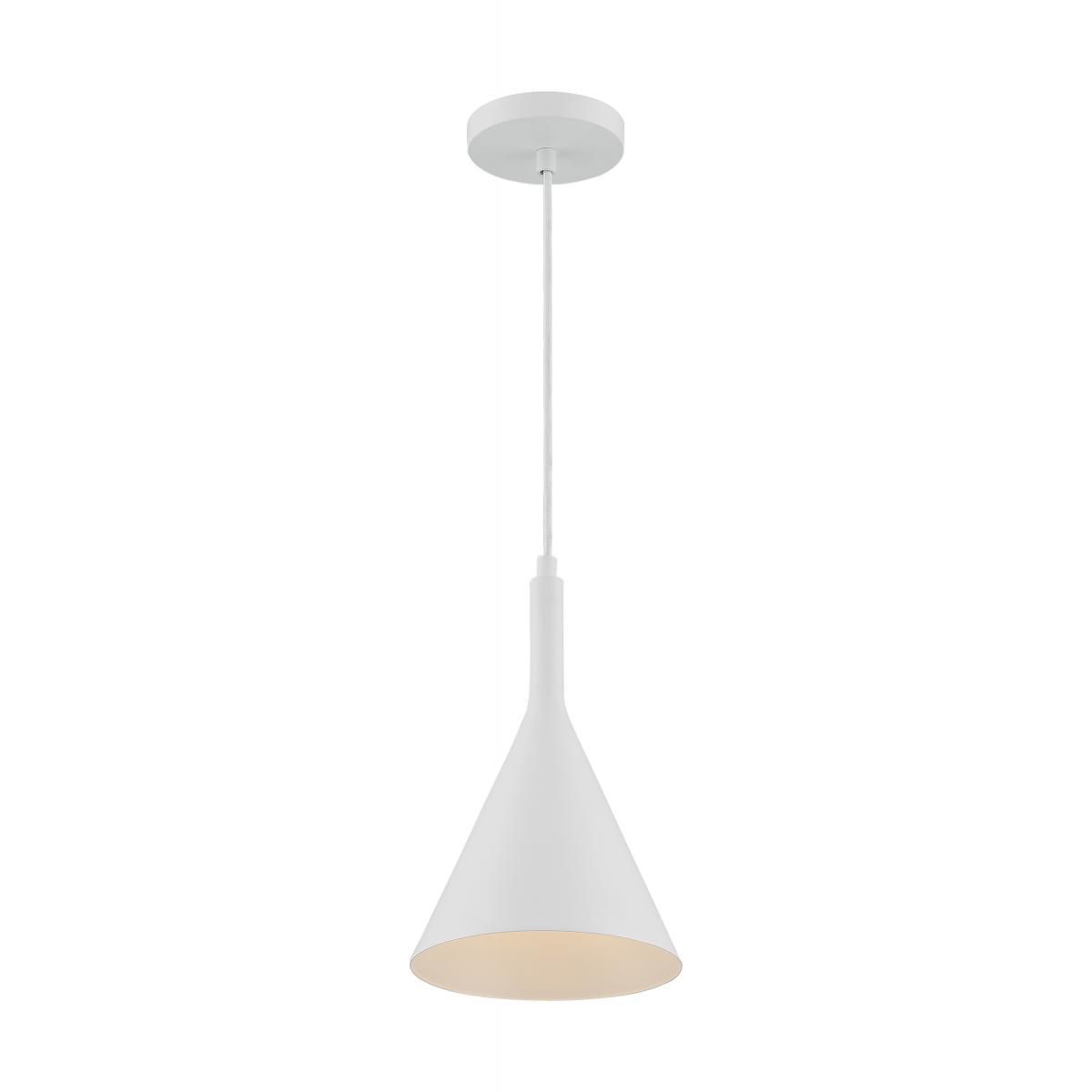 Image 2 Lightcap; 1 Light; Small Pendant Fixture; Matte White Finish more views