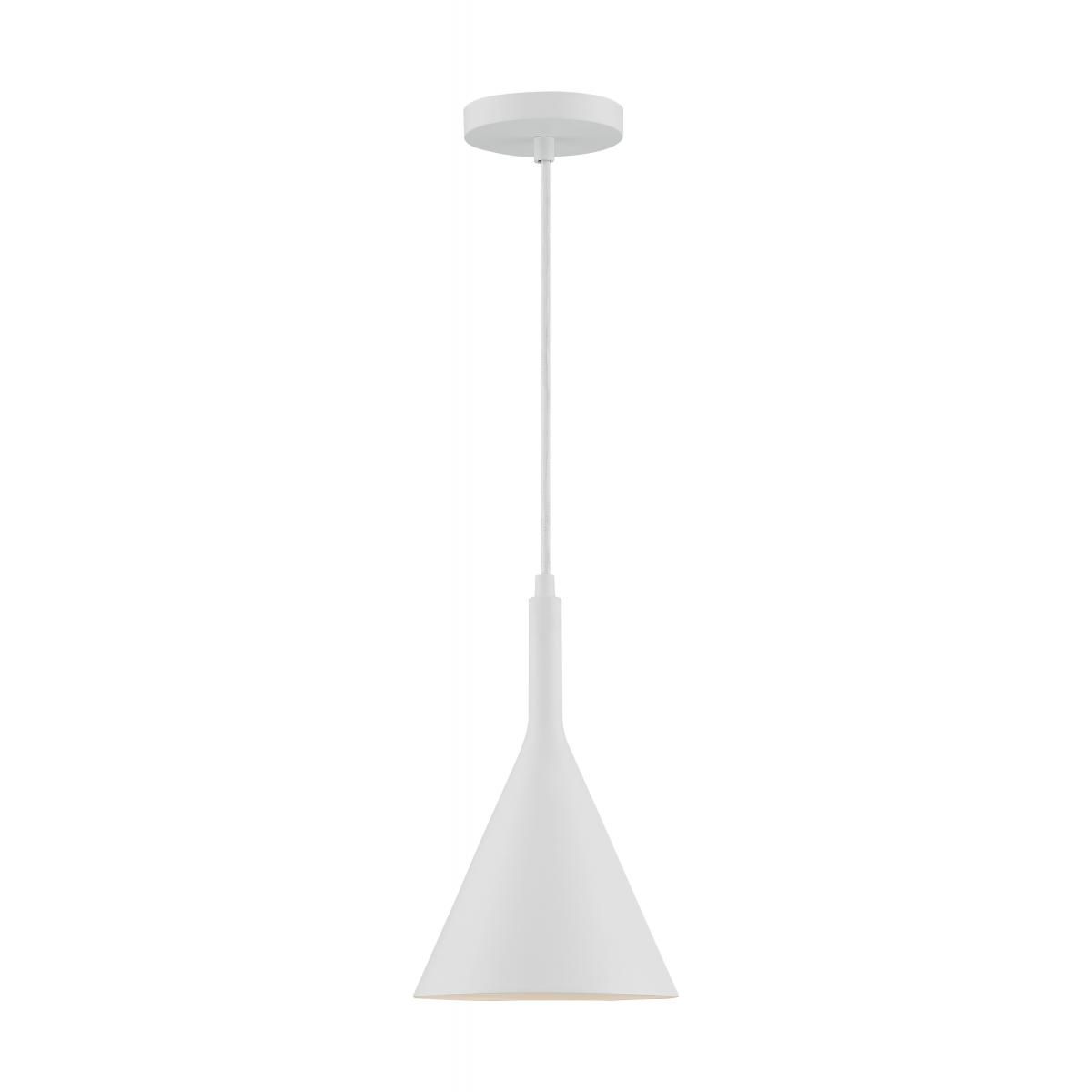 Image 3 Lightcap; 1 Light; Small Pendant Fixture; Matte White Finish more views