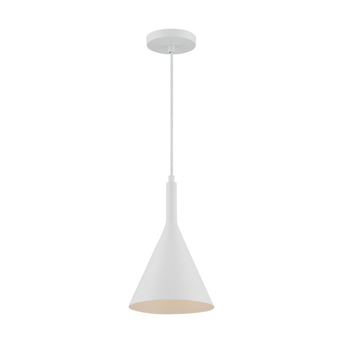 Image 4 Lightcap; 1 Light; Small Pendant Fixture; Matte White Finish more views