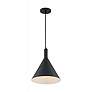 3_Lightcap 12" Wide Matte Black Mini Pendant more views