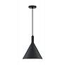 4_Lightcap 12" Wide Matte Black Mini Pendant more views