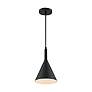 2_Lightcap 7 3/4" Wide Matte Black Mini Pendant more views