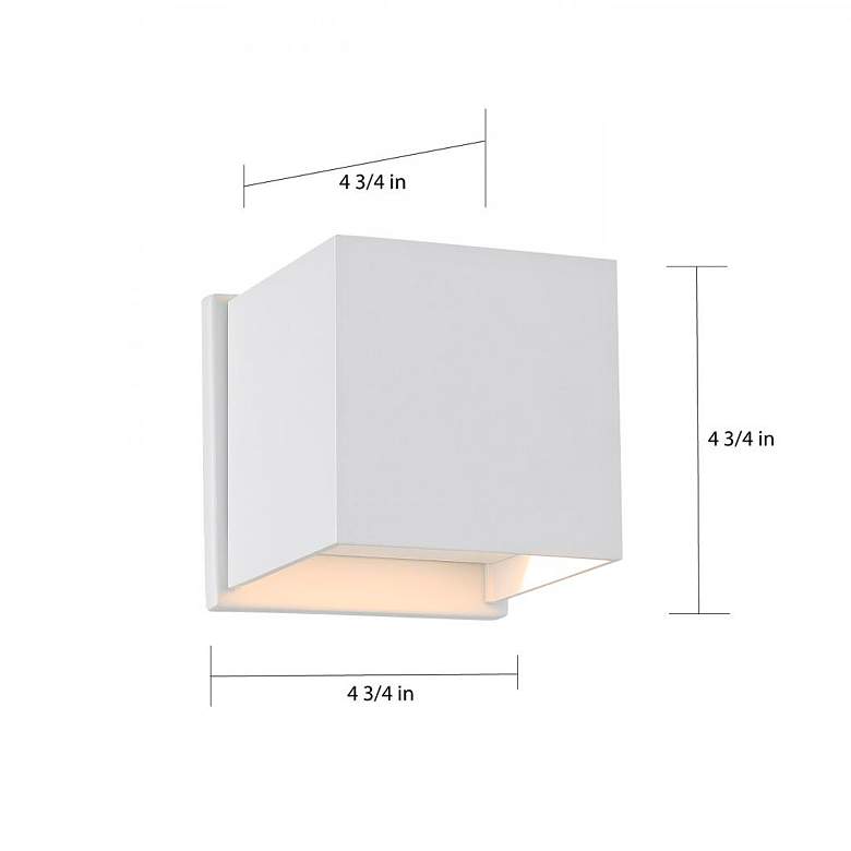 Image 6 Lightgate; LED Sconce; 5W; White Finish; 3000K more views