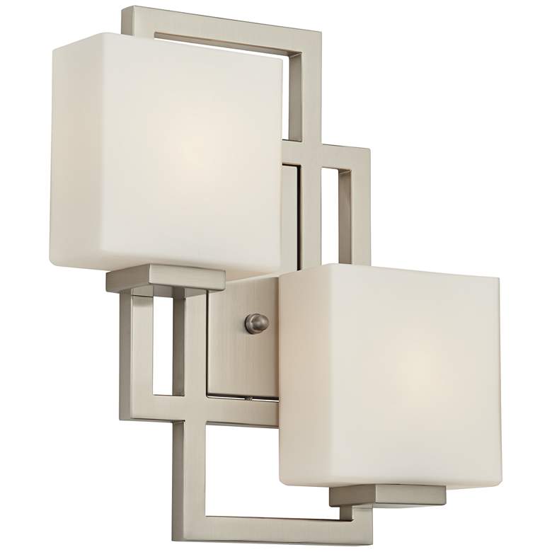 Lighting on the Square 15 1/2 inch High Brushed Nickel Wall Sconce