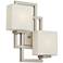 Lighting on the Square 15 1/2" High Brushed Nickel Wall Sconce