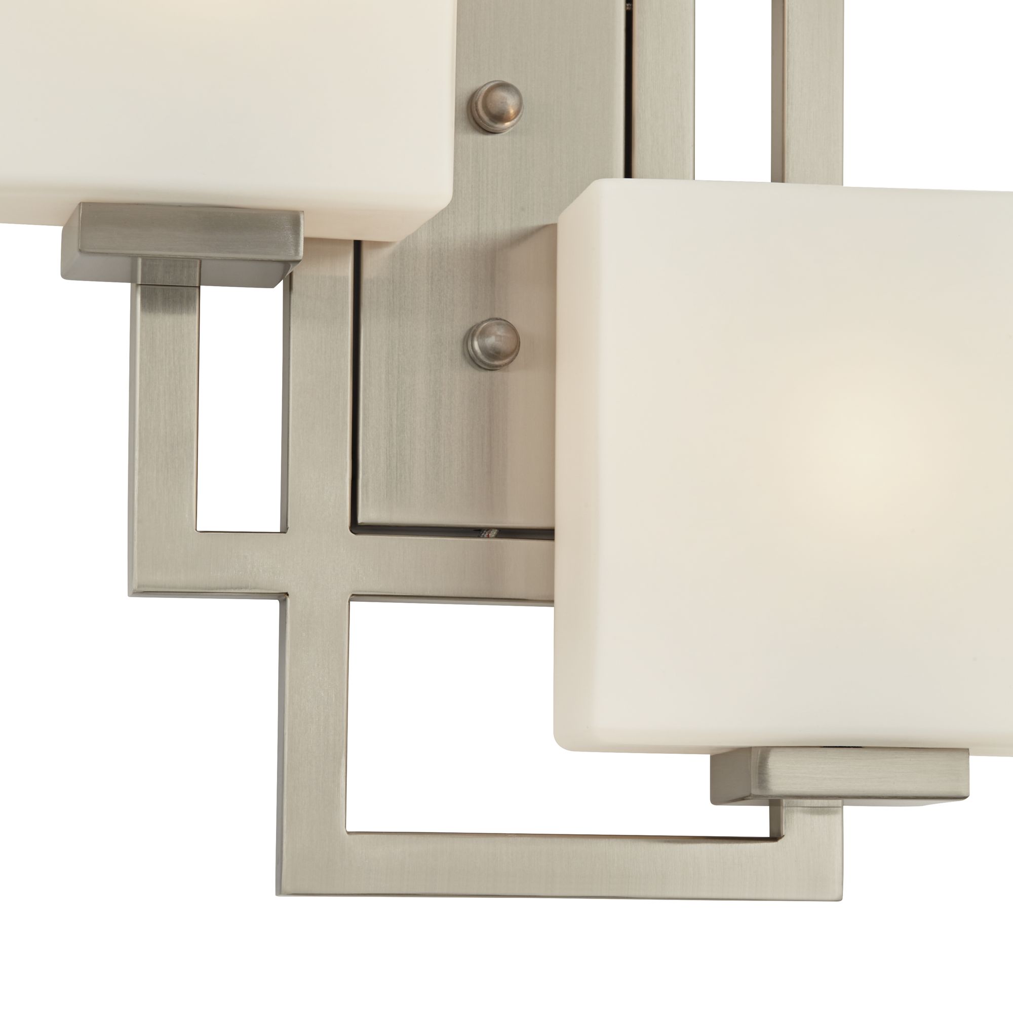 lighting on the square brushed nickel