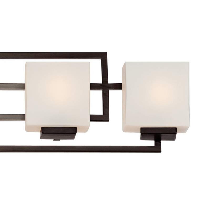 Lighting on the Square 37&quot; Wide Bronze Bath Wall Light more views