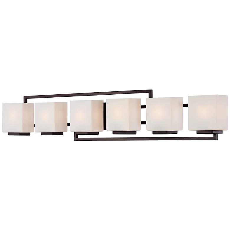 Lighting on the Square 45&quot; Wide Bronze Bath Vanity Light more views