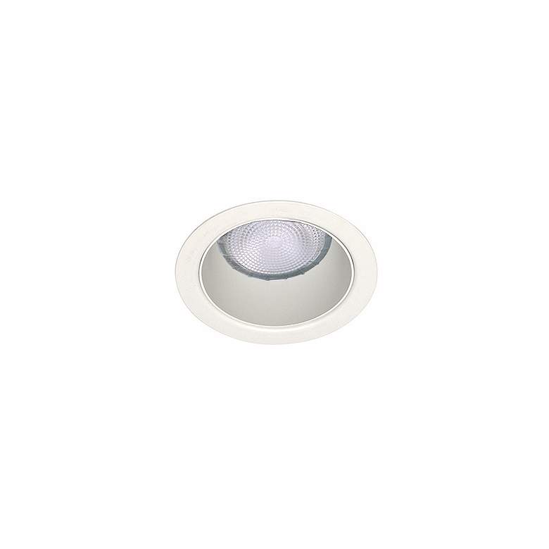 Image 1 Lightolier 4 inch Line Voltage White Cone Recessed Light Trim