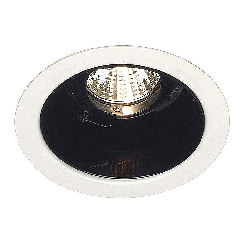 Image 1 Lightolier 4" Low Voltage Black Alzak Recessed Light Trim