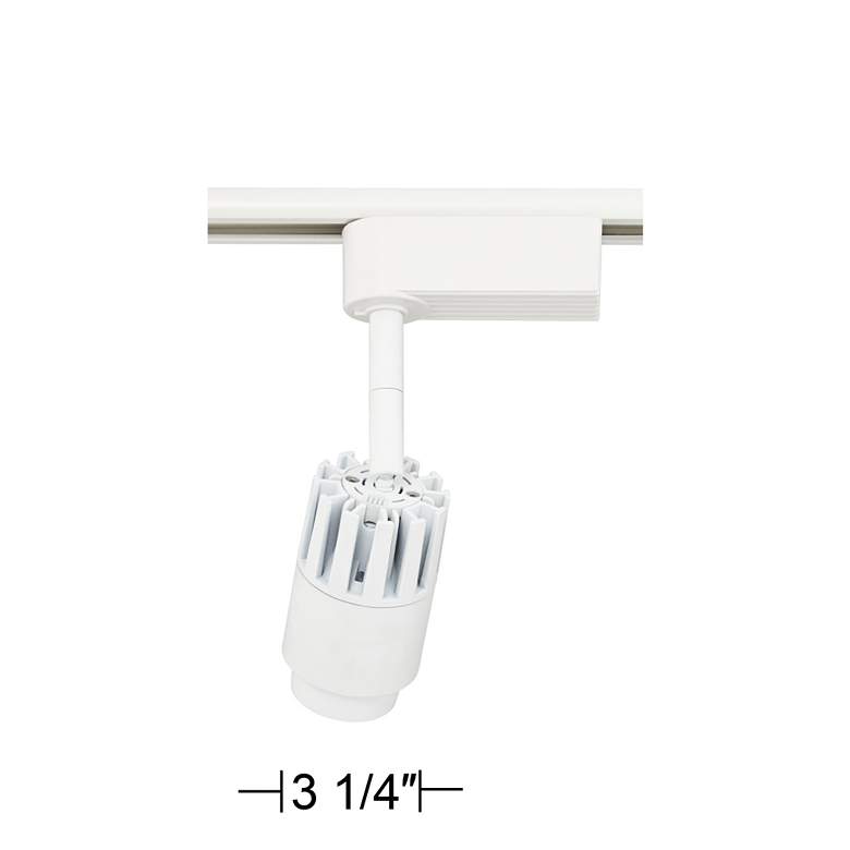 Image 5 Lightolier Compatible 3 1/4" 10 Watt LED Track Head in White more views