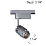 Lightolier Compatible 3 1/4"W 10 Watt LED Silver Track Head