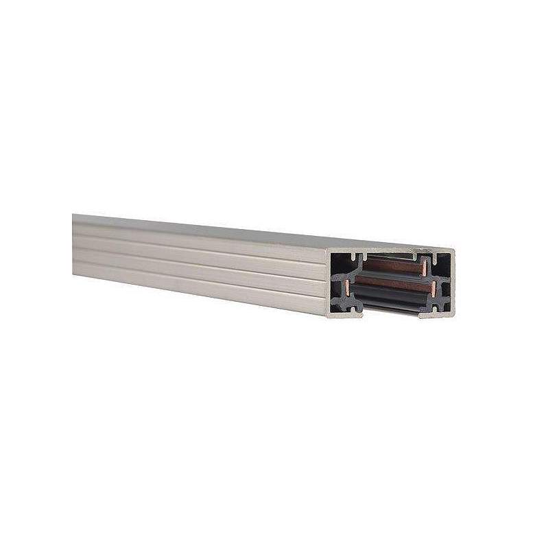 Image 1 Lightolier Compatible Single Circuit 2' Brushed Nickel Track