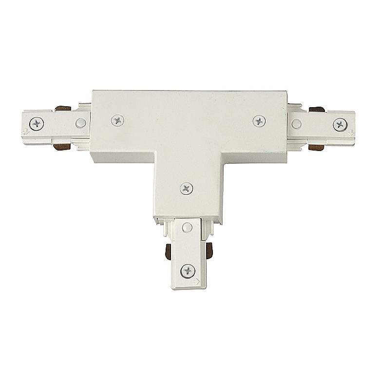 Image 1 Lightolier L-Series White T-Shaped Track Connector