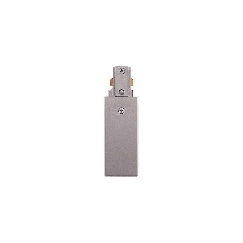Image 1 Lightolier Single Circuit Track Brushed Nickel Live End Feed