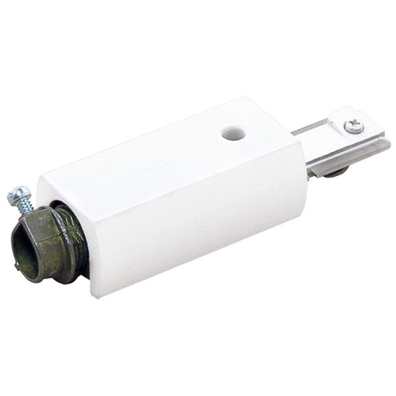 Image 1 Lightolier Surface Conduit Feed Connector in White