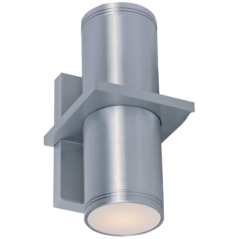 Image 1 Lightray 10 1/4 inchH Brushed Aluminum LED Outdoor Wall Light