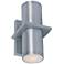 Lightray 10 1/4"H Brushed Aluminum LED Outdoor Wall Light