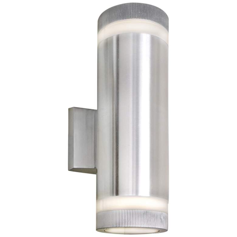 Image 1 Lightray 12 inchH Cylindrical Aluminum LED Outdoor Wall Light