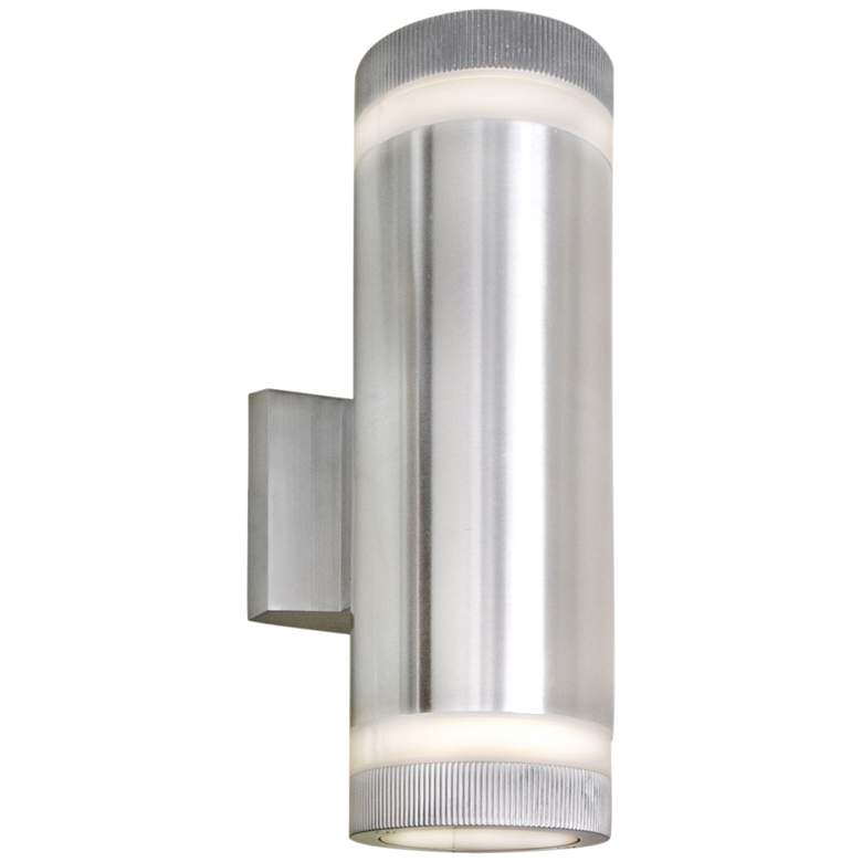 Image 1 Lightray 12"H Cylindrical Aluminum LED Outdoor Wall Light