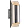 Lightray 13 3/4"H Brushed Aluminum LED Outdoor Wall Light
