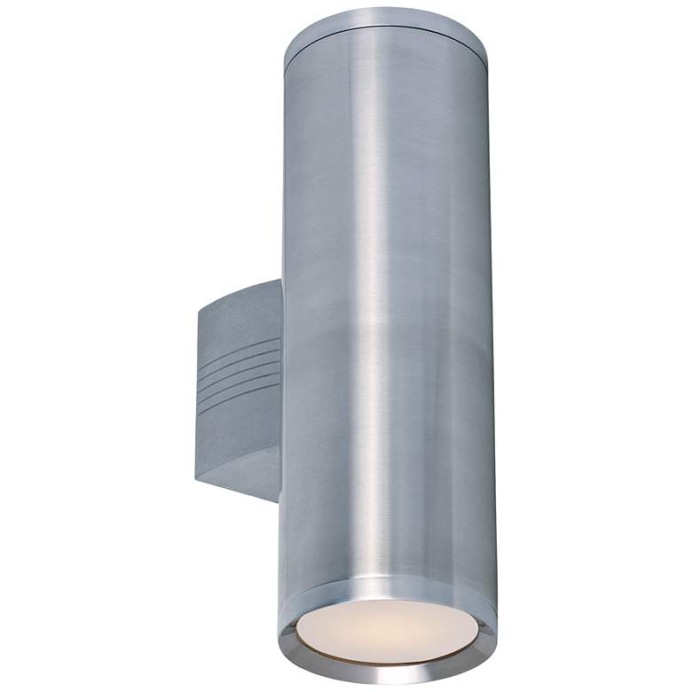 Image 1 Lightray 15 3/4 inchH Brushed Aluminum LED Outdoor Wall Light