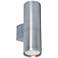 Lightray 15 3/4"H Brushed Aluminum LED Outdoor Wall Light