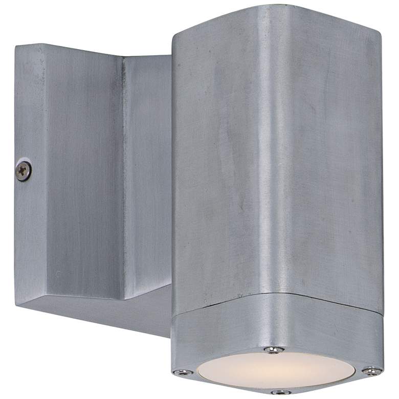 Image 1 Lightray 5 1/4"H Rectangular Aluminum LED Outdoor Wall Light
