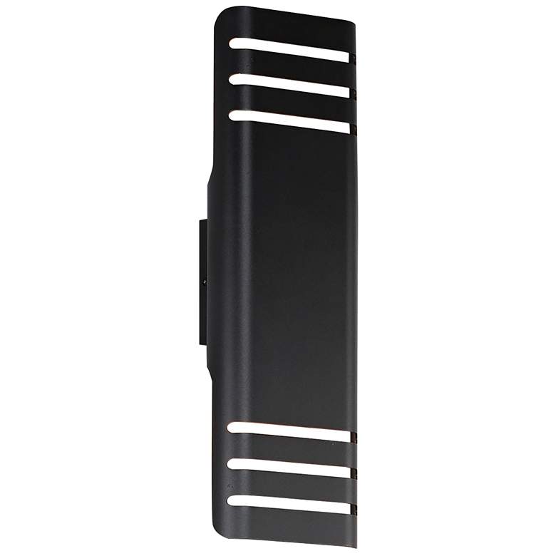 Image 1 Lightray Large LED Outdoor Wall Lamp - Black