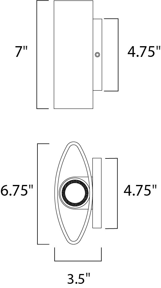 Image 5 Lightray LED-Outdoor Wall Mount Brushed Aluminum more views