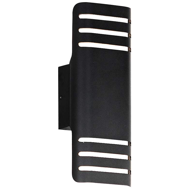 Image 1 Lightray Small LED Outdoor Wall Lamp - Black