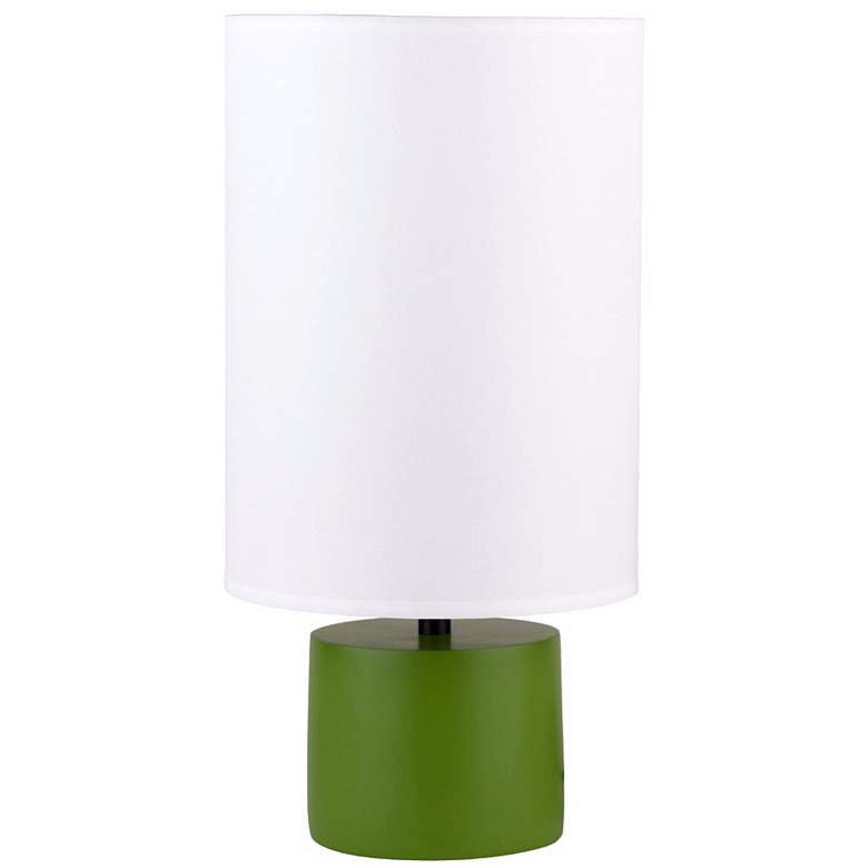 Image 1 Lights Up! 18 inch high Devo Round Grass Accent Table Lamp