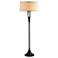 Lights Up! 60" HIgh French Mod Bronze-Ivory Floor Lamp