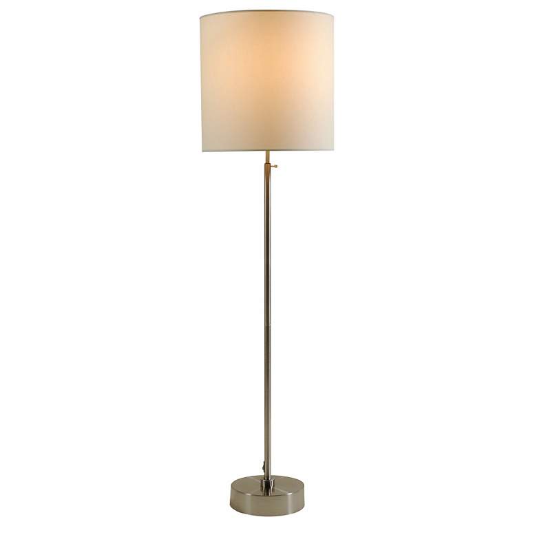 Image 1 Lights Up! CanCan 2 Adjustable Natural Shade Floor Lamp