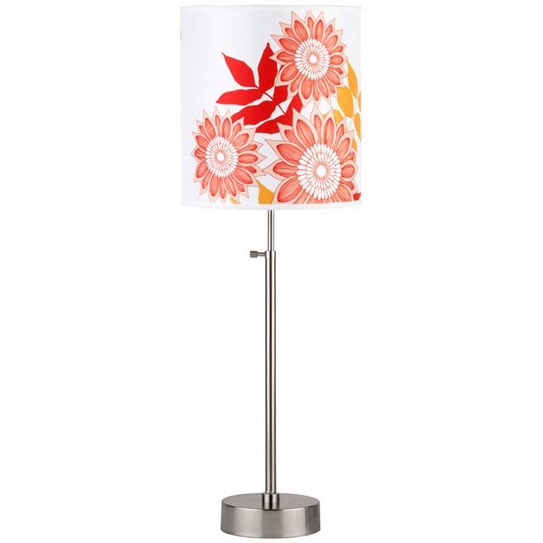 Image 1 Lights Up! Cancan 2 Anna Red Adjustable Height Table Lamp