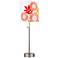 Lights Up! Cancan 2 Anna Red Adjustable Height Table Lamp
