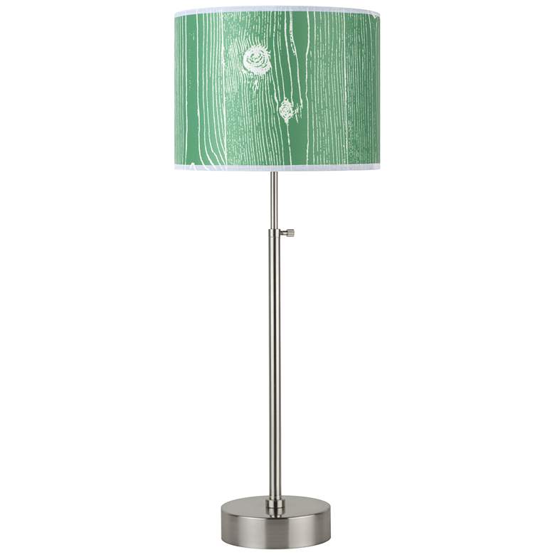 Image 1 Lights Up! CanCan Faux Bois Kelly Adjustable Table Lamp
